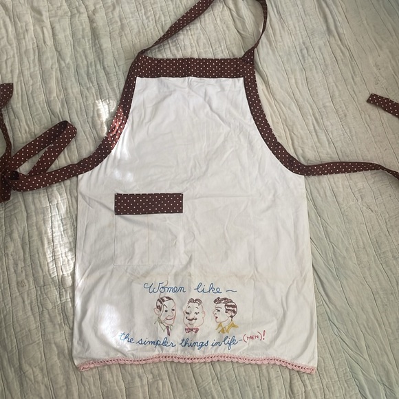 Vintage Handmade Upcycled Pillowcase Aprons His and Hers - Picture 3 of 12